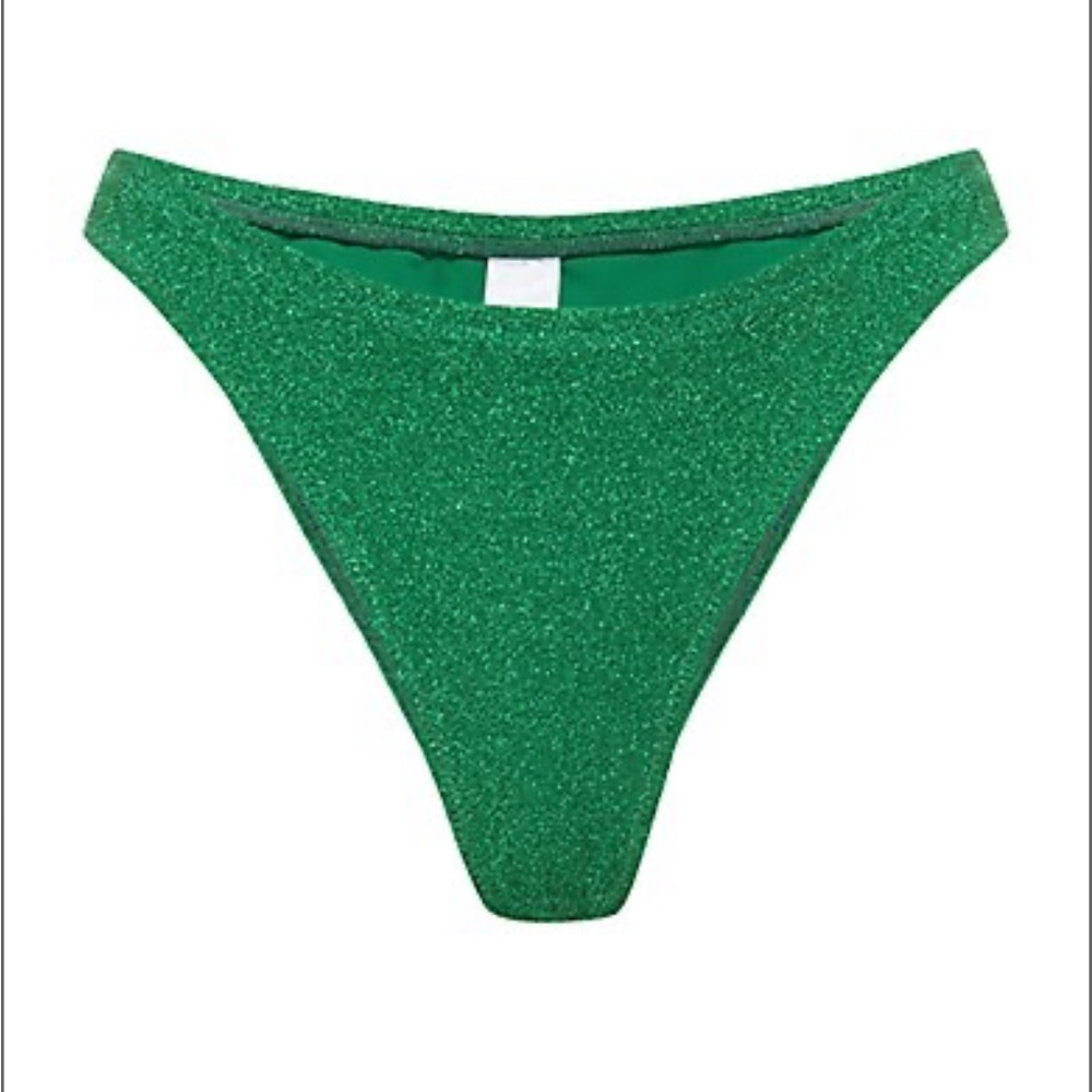 Good American Sparkle Better Bikini Bottom, Size 7, NWOT